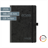 Buchkalender Mod. 796 2026 | A5, Karton, schwarz